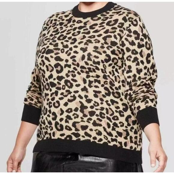 Ava & Viv Animal Print Sweater - Picture 8 of 8